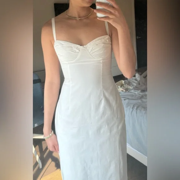 Reformation Stormi Dress in White (NEW with tags) - Picture 5 of 5